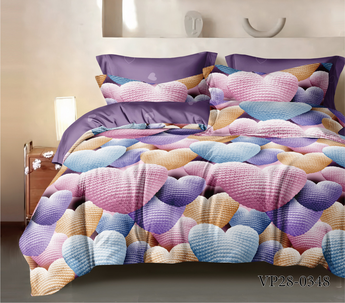 Постельное белье Зима-Лето из поплина с окантовкой ЗЛПО28-1448