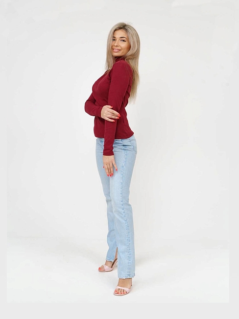 Женская водолазка мод.1461/8 / Бордо