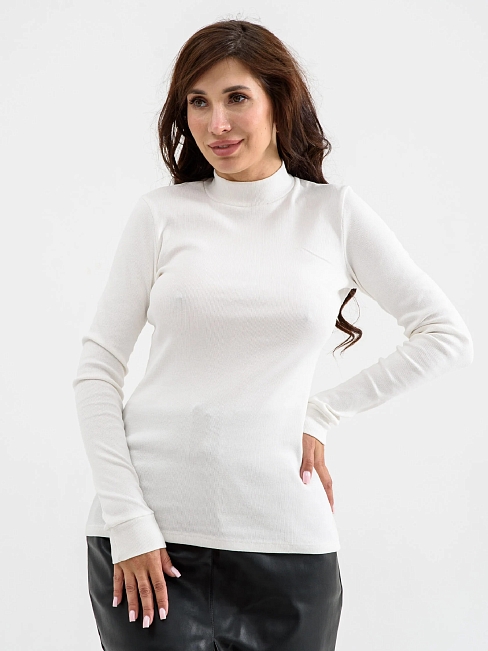 Женская водолазка (стойка) 1934-Кш / Белый
