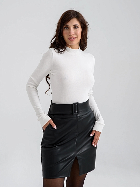 Женская водолазка (стойка) 1934-Кш / Белый