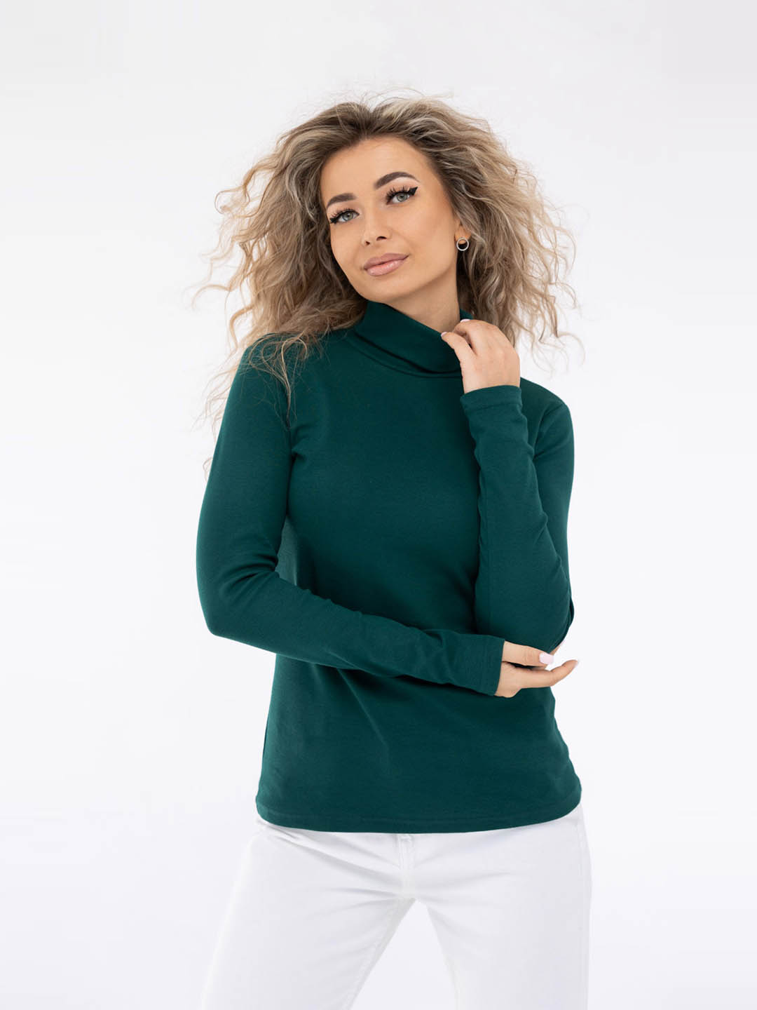 Женская водолазка мод.1461/13 / Изумрудный