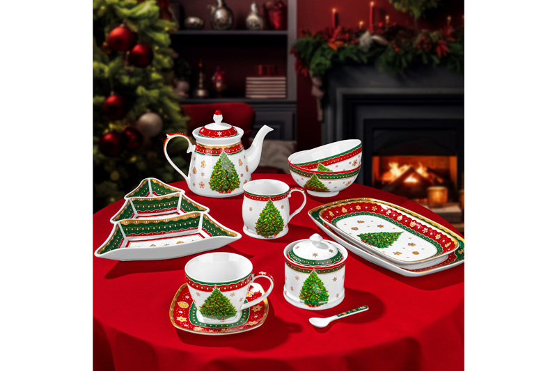 Блюдо-менажница 24*23,5*3,5 см