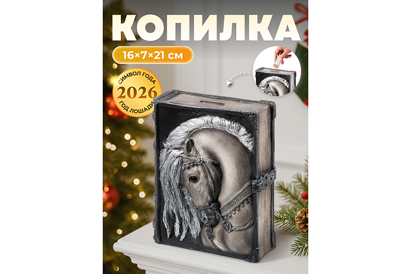 Копилка 16,5*7,5*21 см Книга