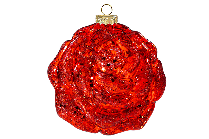 Набор 3 стеклянных новогодних игрушек 9,3*9,3 см