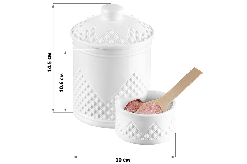 Банка д/соли 15,5*10*14,5 см 500 мл