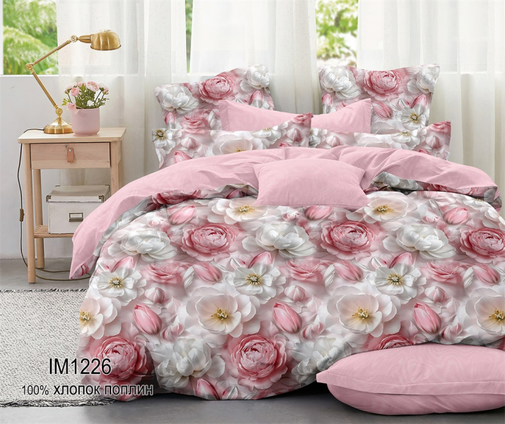 Постельное белье из Поплина с наволочками 50х70 ПН-17