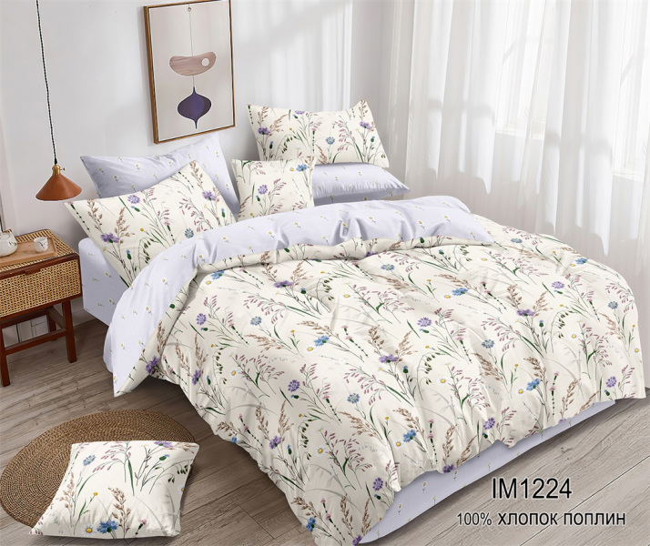 Постельное белье из Поплина с наволочками 50х70 ПН-15