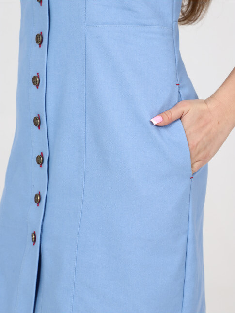 Женский сарафан ДО-133.01 / Джинса голубой