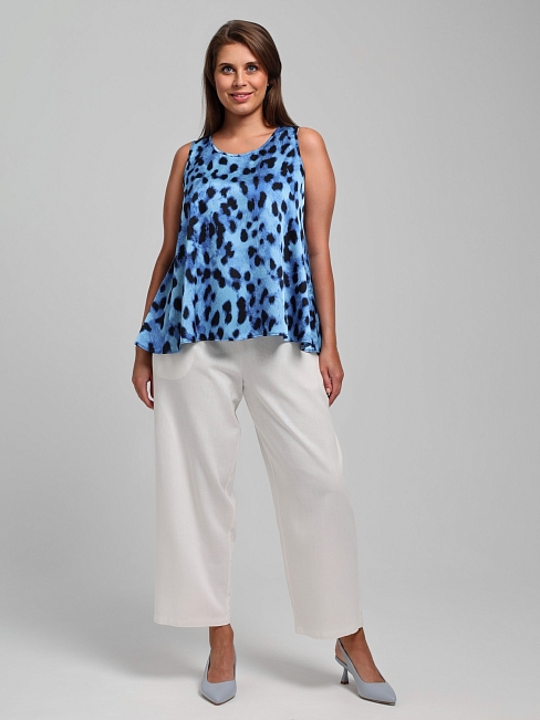 Женская блузка (топ) Найт-3 / синяя