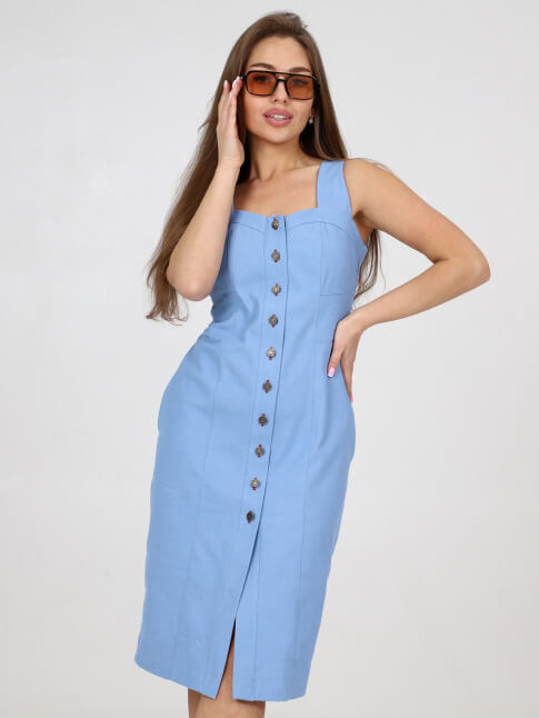 Женский сарафан ДО-133.01 / Джинса голубой