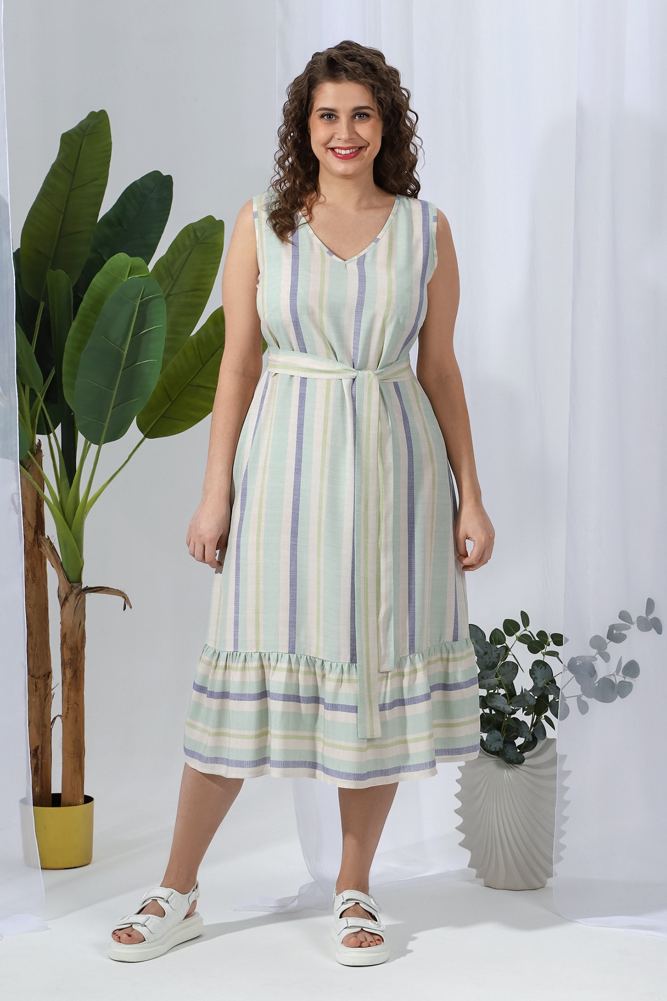 Сарафан женский Меридиан-2 / зеленый