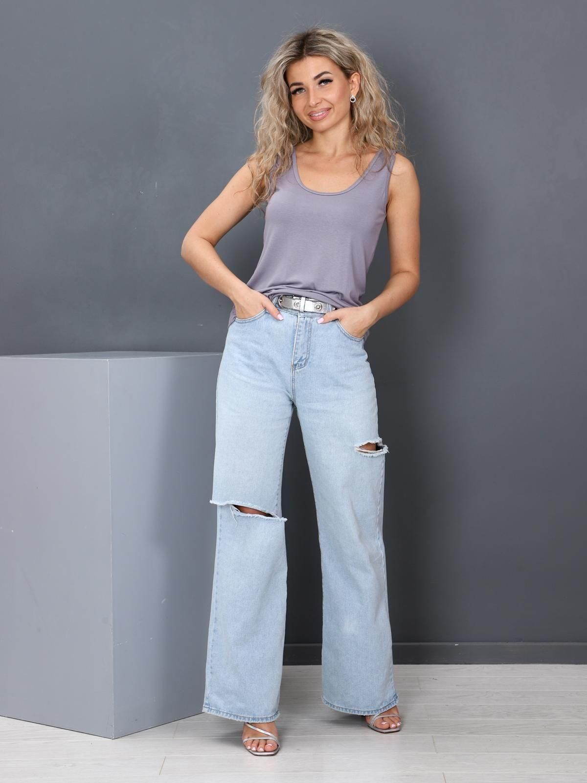 Женская майка Бескозырка / серый