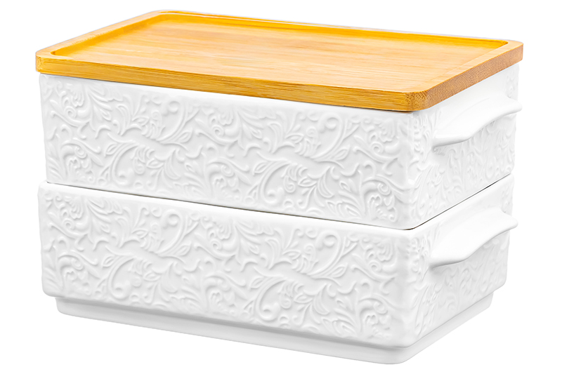 БЫЛО 1238 руб! Набор 2 блюд д/холодца 800 мл 20,5*12*12 см