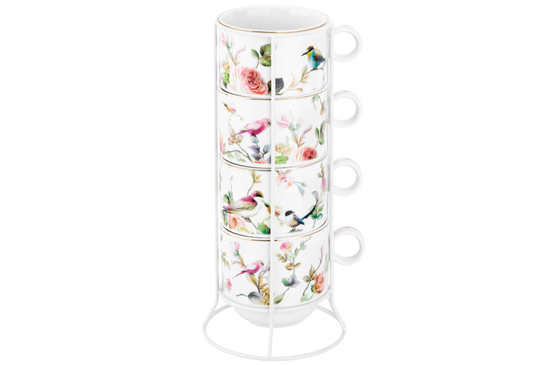 БЫЛО 1599 руб! Набор 4 кружек 300 мл 12*9*8 см