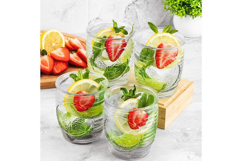 БЫЛО 538 руб! Набор 4 стаканов 380 мл 8,5*8,5*10 см