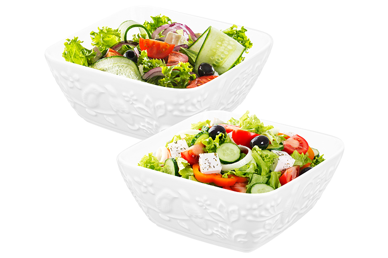 БЫЛО 710 руб! Набор салатников 2 пр. 14,5*14,5*6,3 см 700 мл