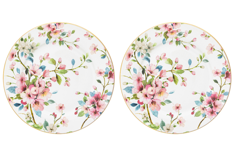 БЫЛО 1065 руб! Набор тарелок для десертов 2 пр. 19*19*2 см