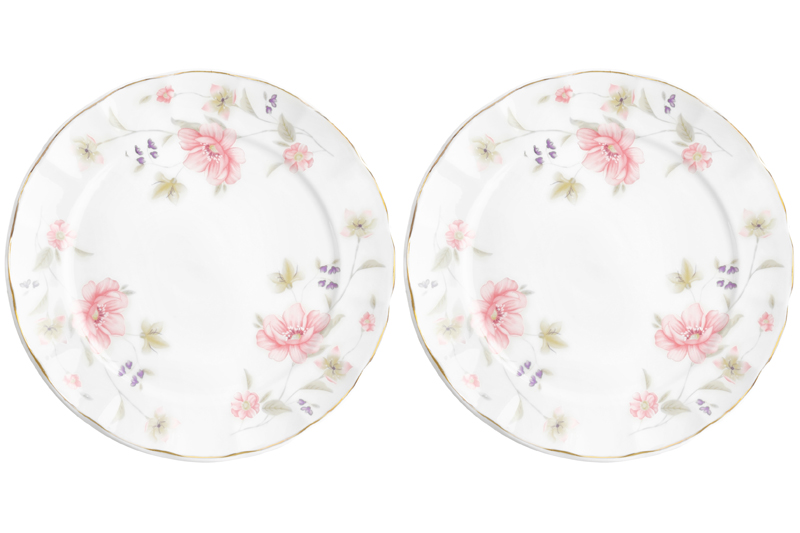 БЫЛО 1152 руб! Набор тарелок для закуски 2 пр. 19*19*1,6 см