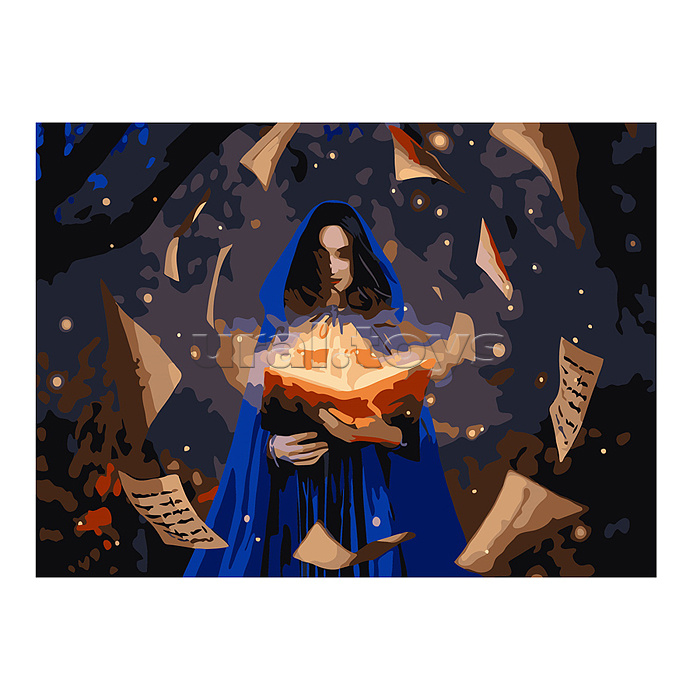 Холст с красками 22х30 по номерам