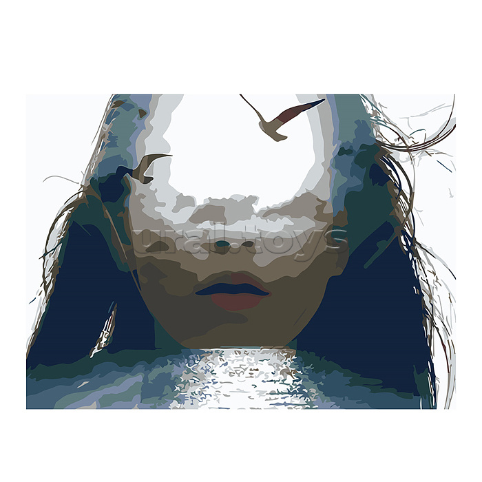 Холст с красками 22х30 по номерам