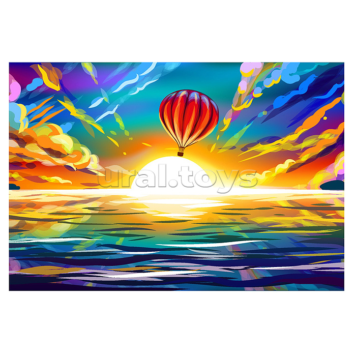 Холст с красками 22х30 по номерам