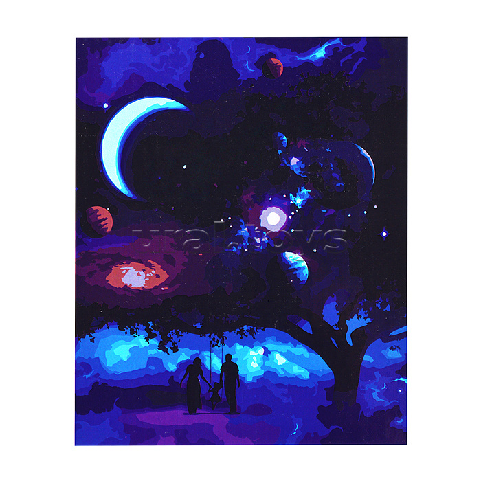 Холст с красками 40х50 по номерам