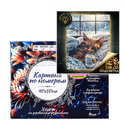 Картина по номерам 40х50 