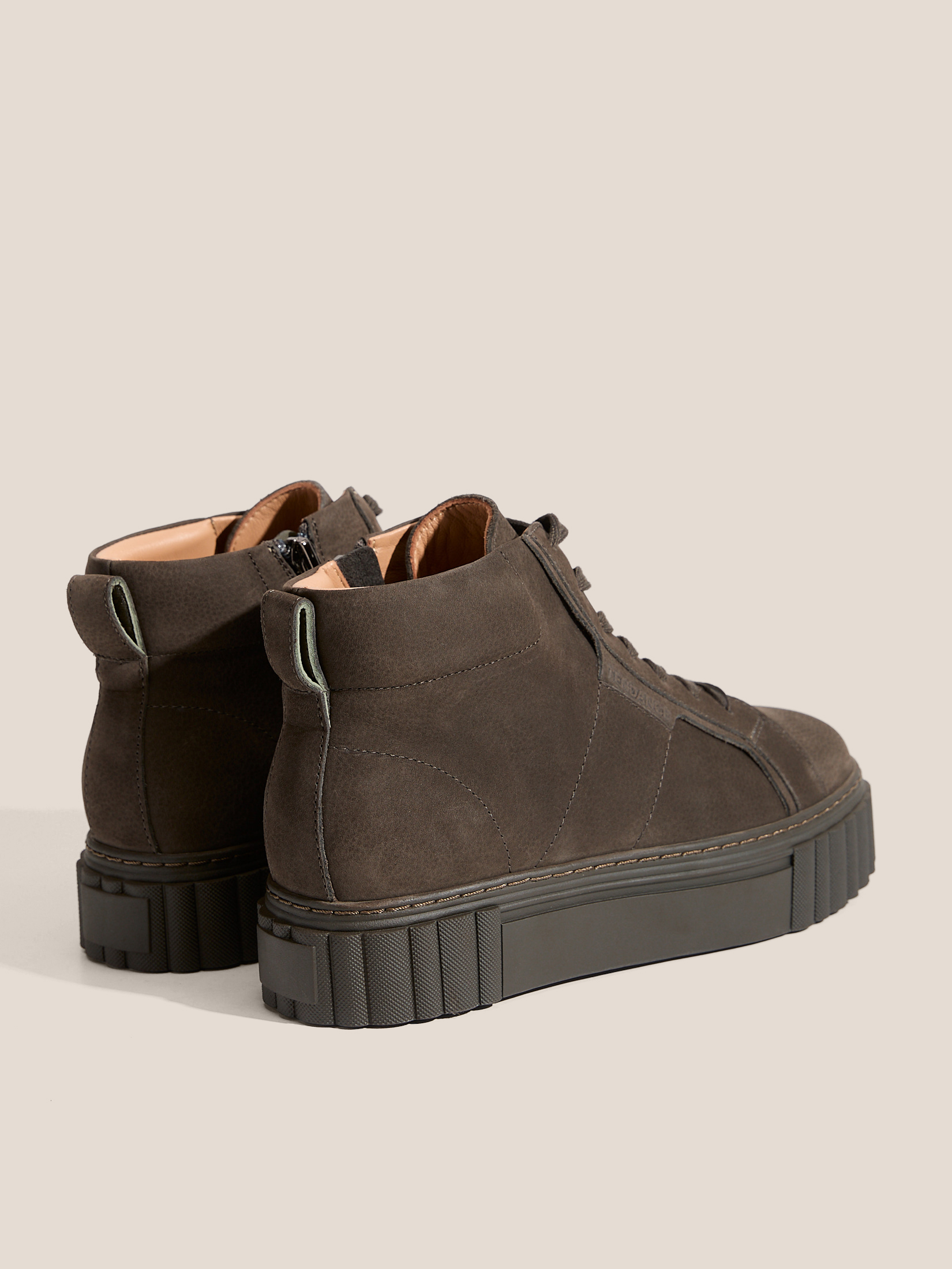 Женские высокие кеды TENDANCE 4540288, зеленовато-коричневый