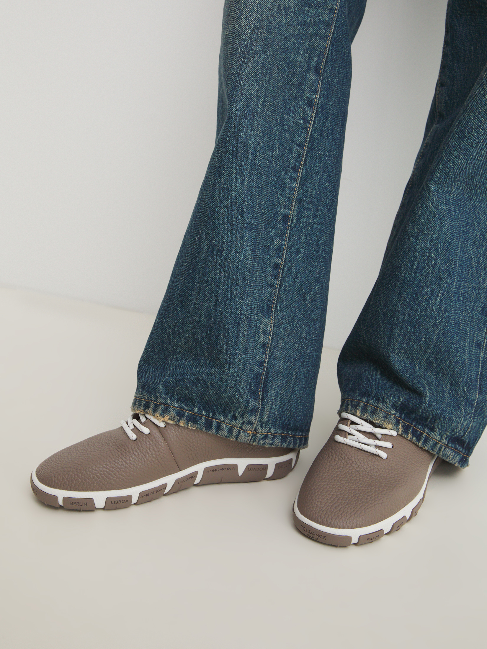 Женские высокие кеды TENDANCE 4492381, коричнево-серый