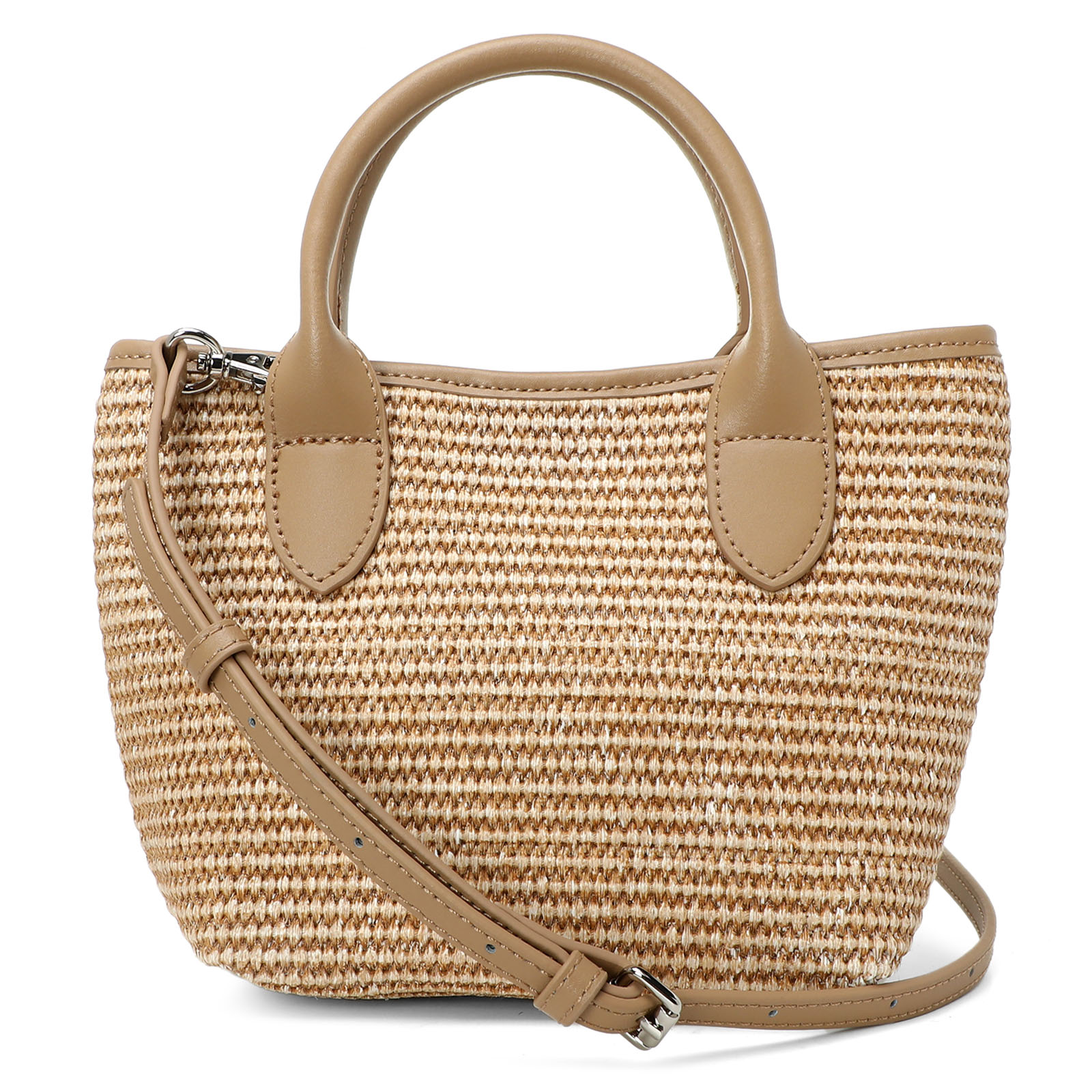 Сумка летняя с ручками TENDANCE 3484630, коричнево-бежевый