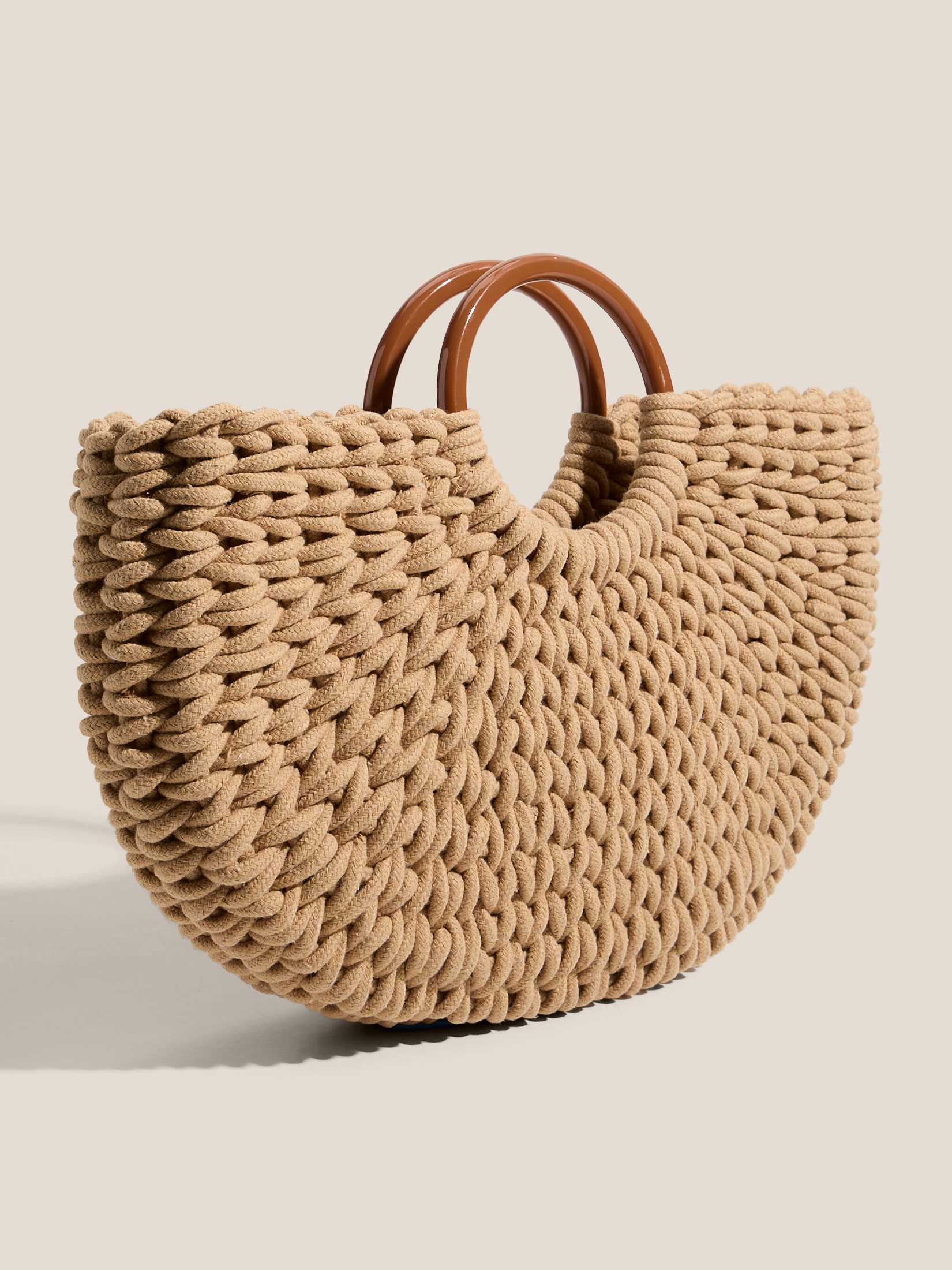 Сумка летняя с ручками TENDANCE 4670377, пыльно-бежевый