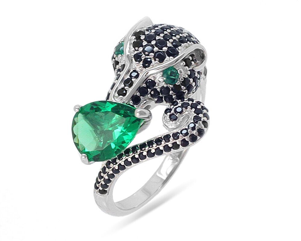 Кольцо из серебра куб.циркон., МЦВА5