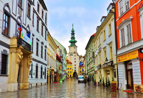 Алмазная мозаика картина стразами Братислава, 15х20 см