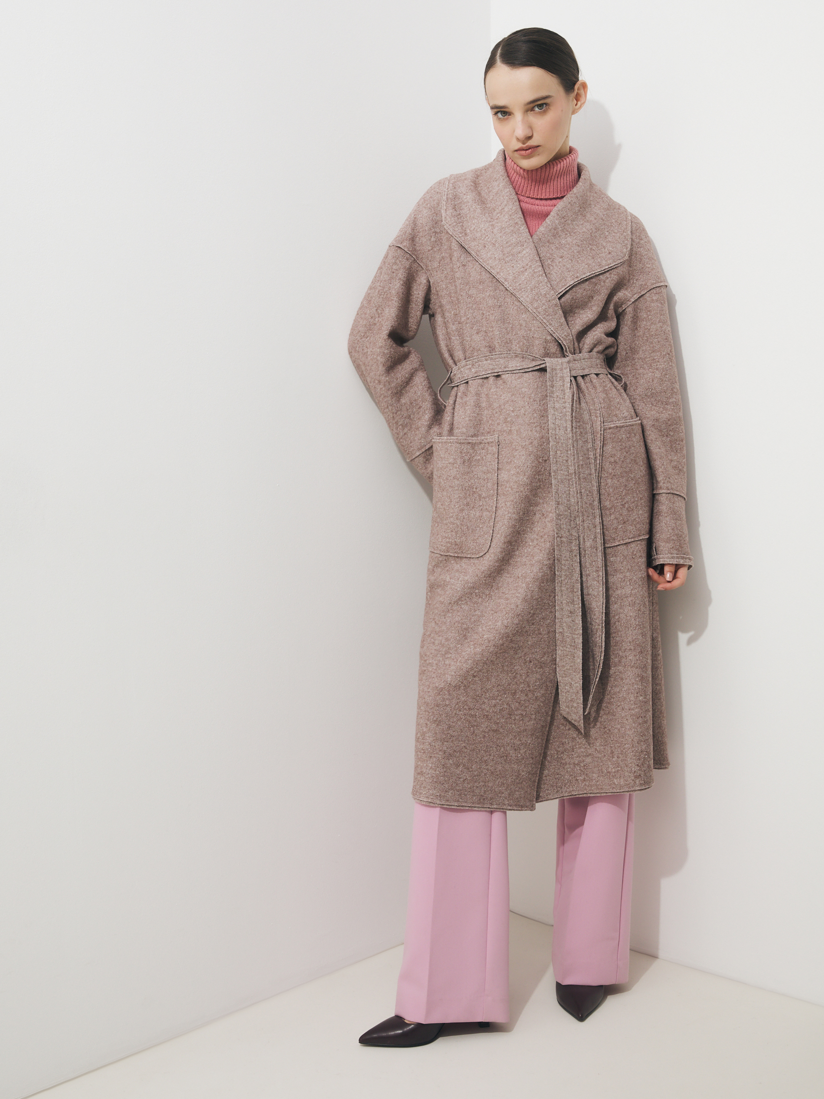 Женское пальто MAISON DAVID INES 4661778, пыльно-бежевый