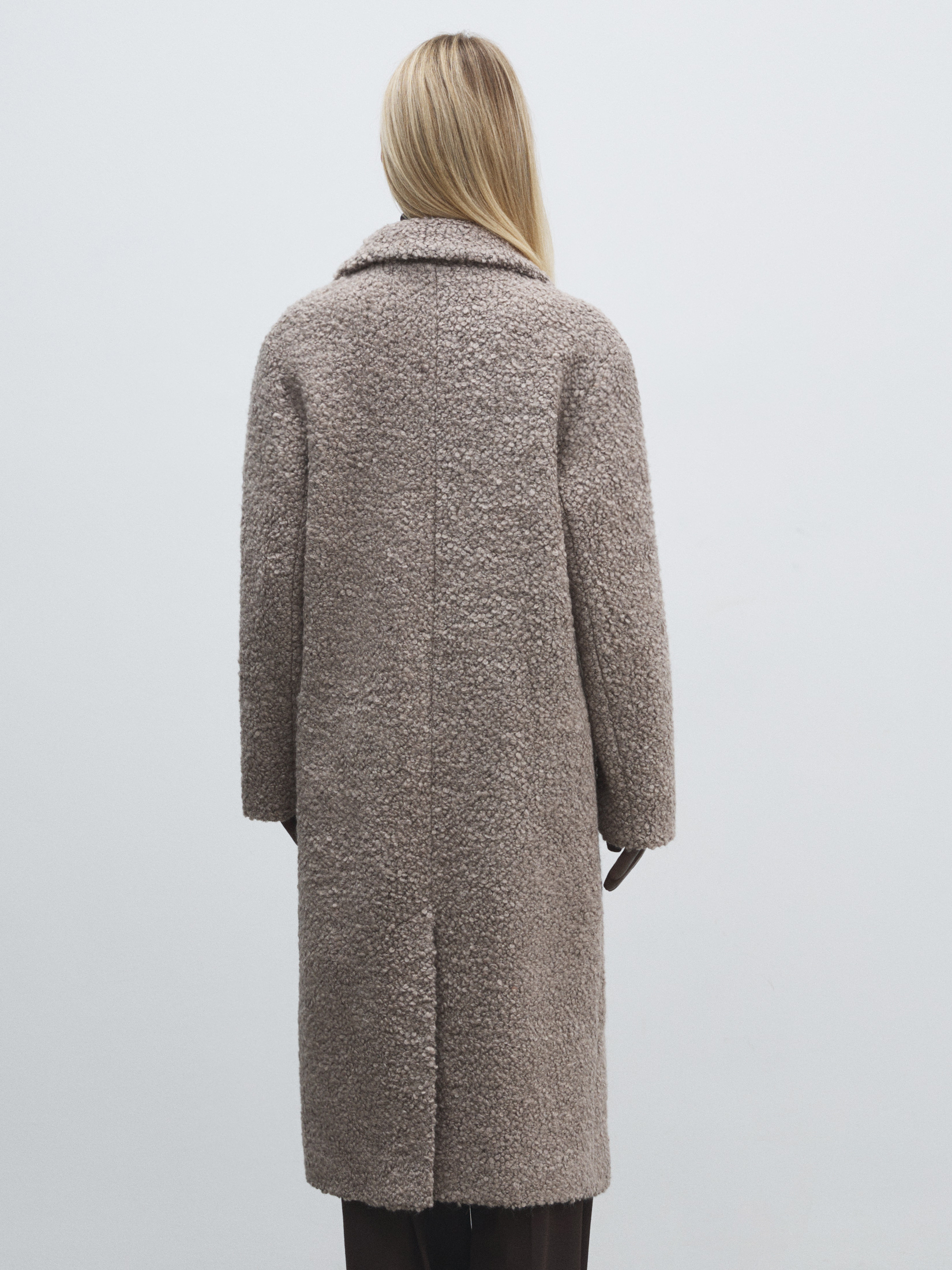 Женское пальто MAISON DAVID NASTIA_ALPACO 4557929, бежево-серый