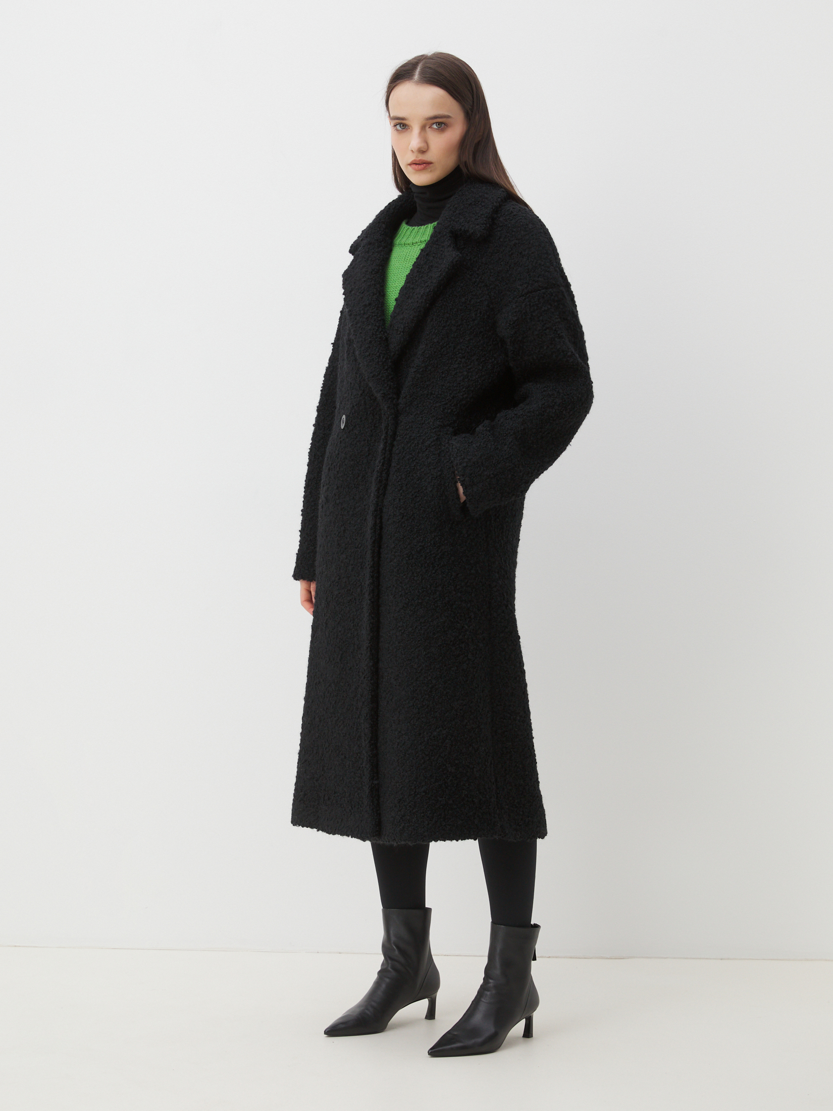 Женское пальто MAISON DAVID JULIA_ALPACO 4535615, черный