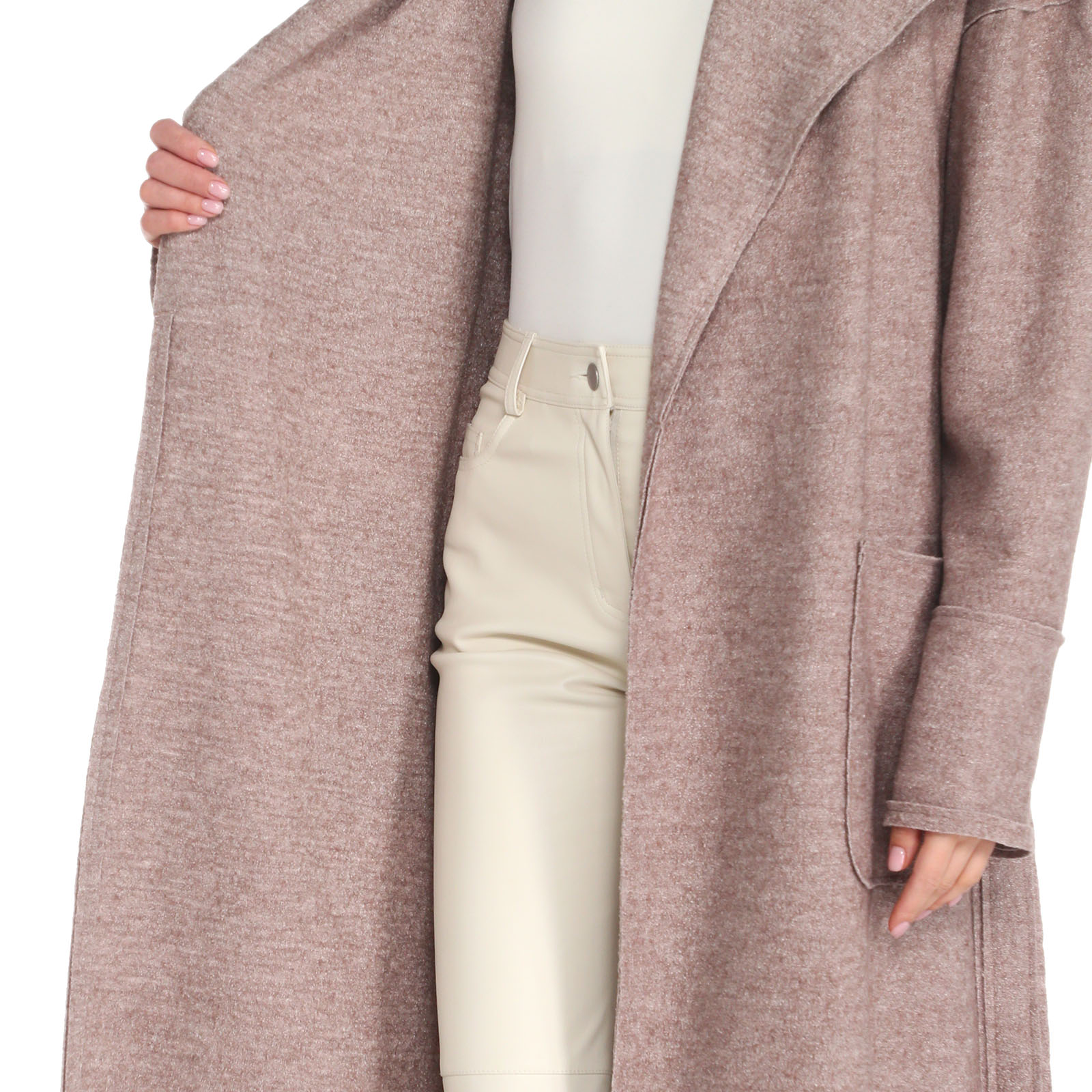 Женское пальто CALZETTI INES 3607158, пыльно-бежевый