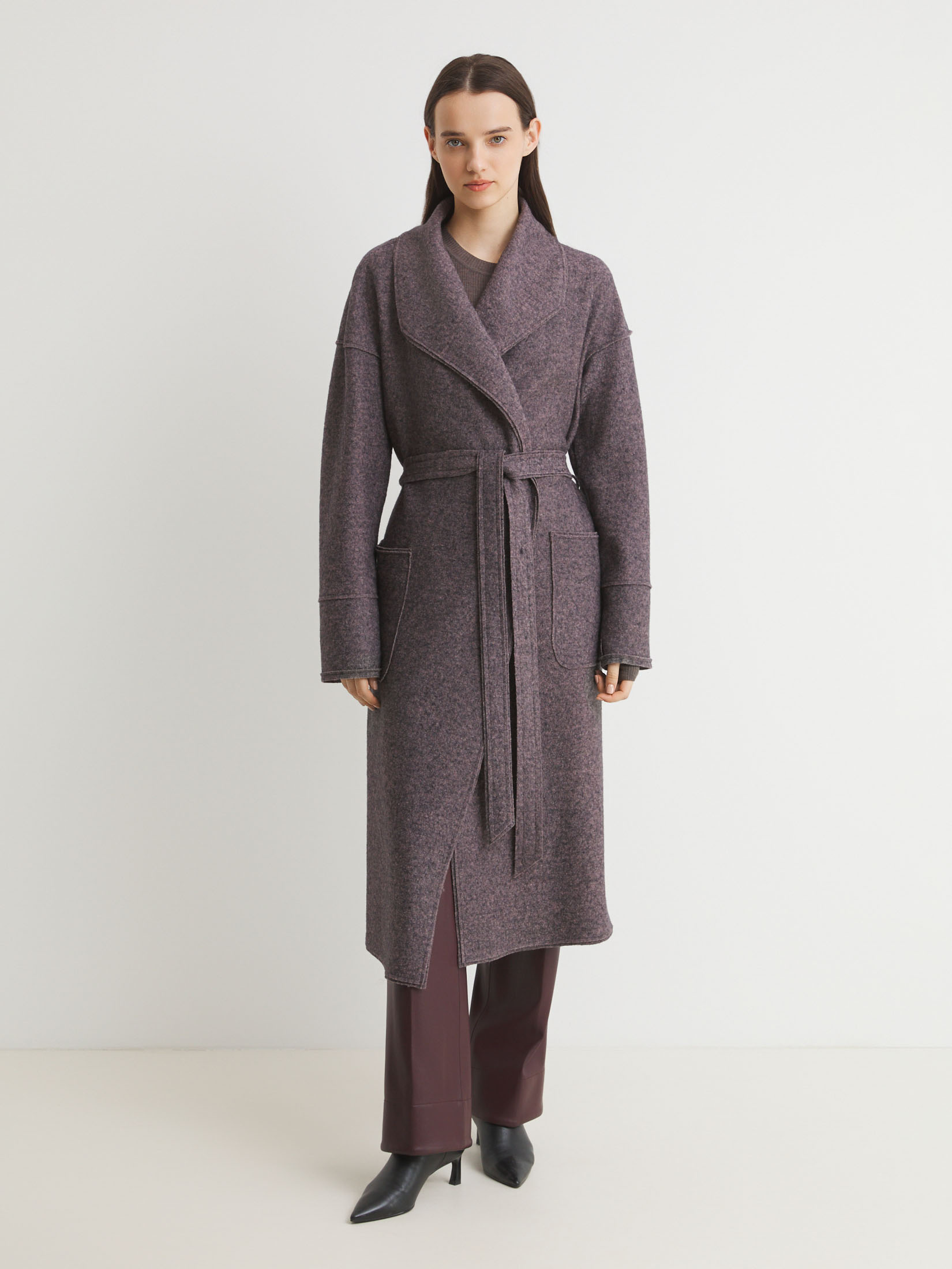 Женское пальто MAISON DAVID INES 4661779, серо-фиолетовый
