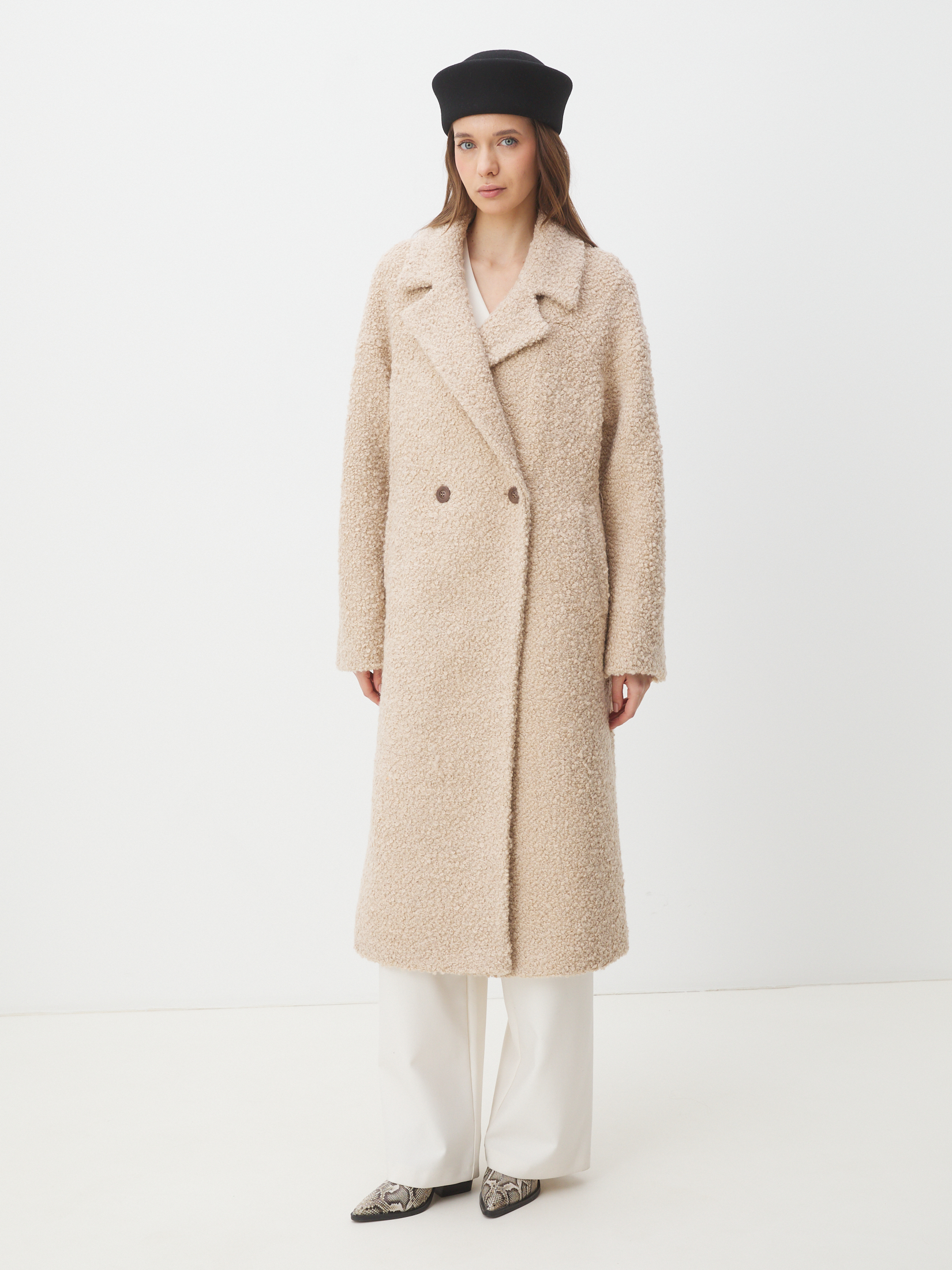 Женское пальто MAISON DAVID JULIA_ALPACO 4535629, светло-бежевый