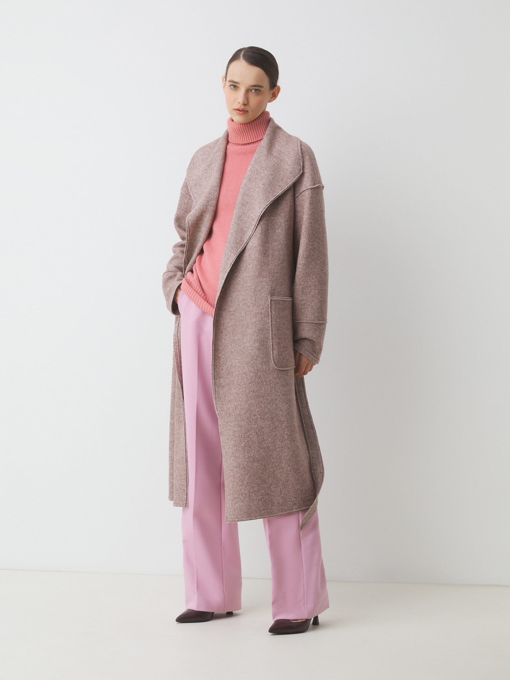 Женское пальто MAISON DAVID INES 4661778, пыльно-бежевый