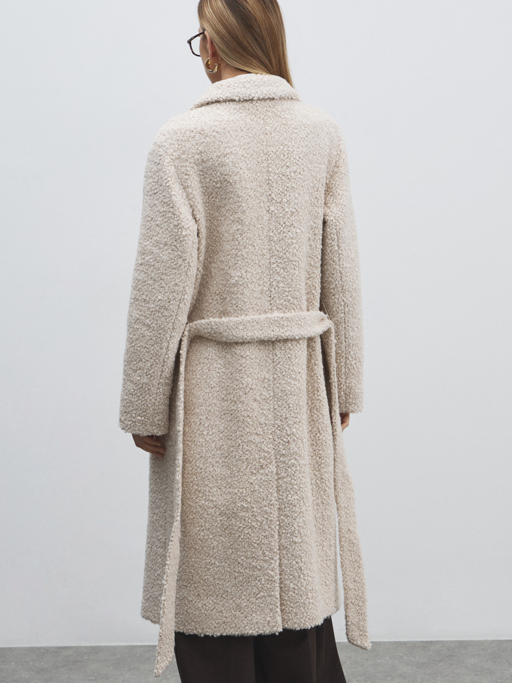 Женское пальто MAISON DAVID NASTIA_ALPACO 4557964, молочно-бежевый