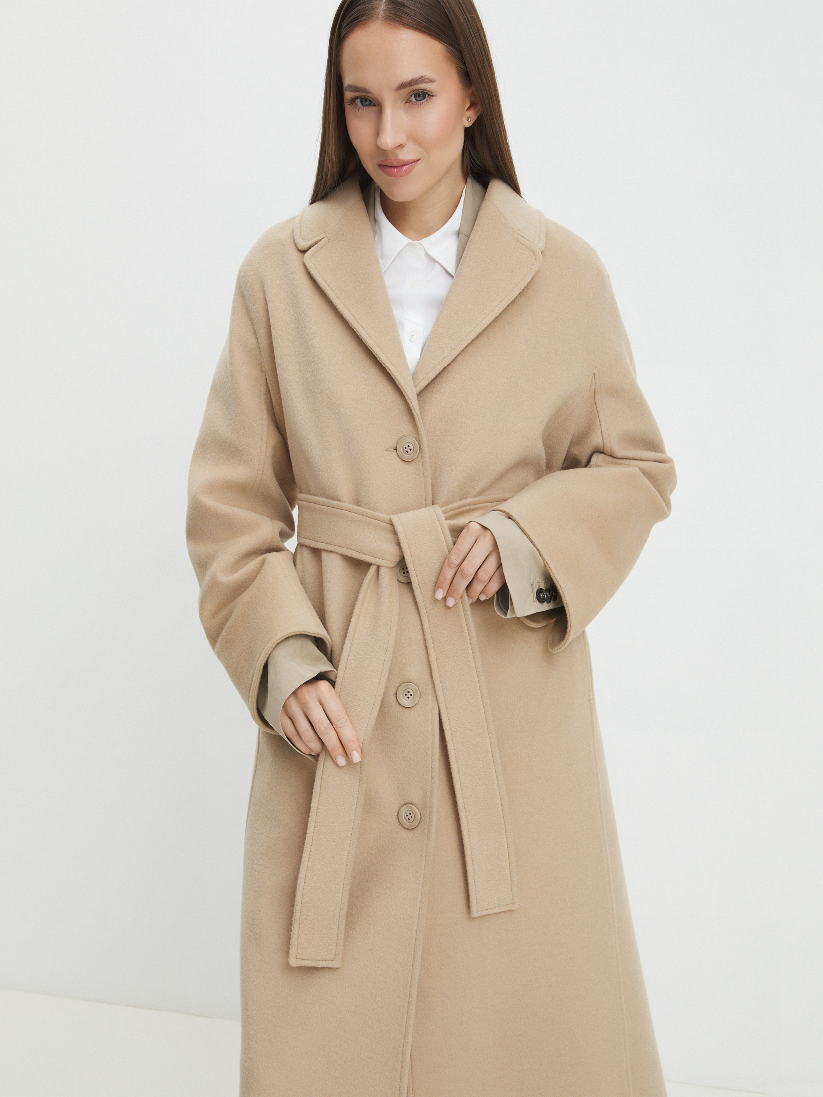 Женское пальто MAISON DAVID CAMILLA 4380891, серо-бежевый