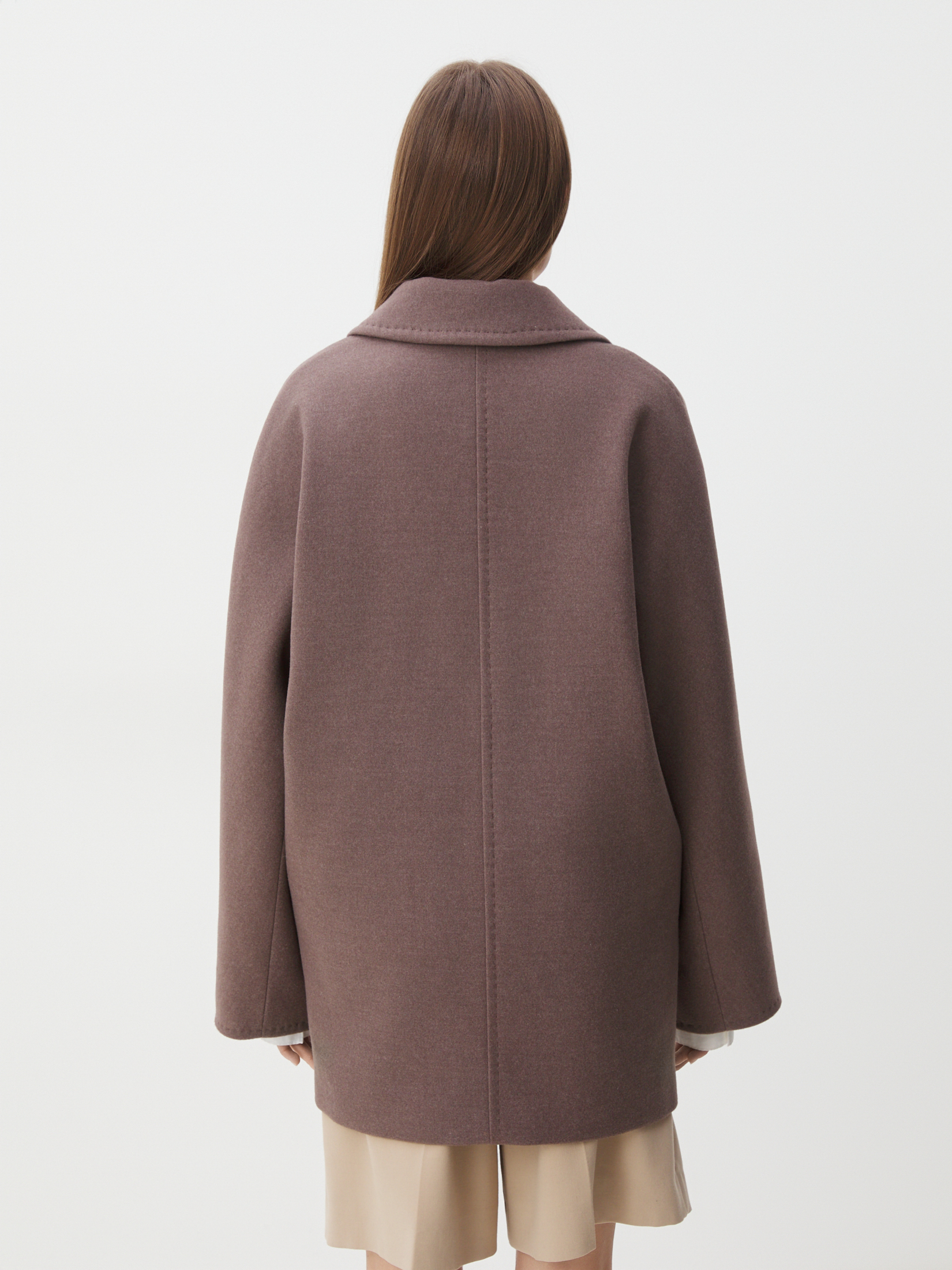 Женское полупальто MAISON DAVID JADE_8156 4394631, серо-коричневый