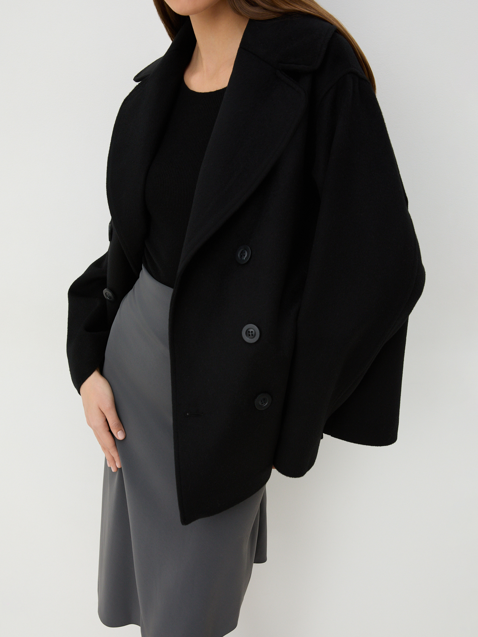 Женское полупальто MAISON DAVID SABINA 4228135, черный