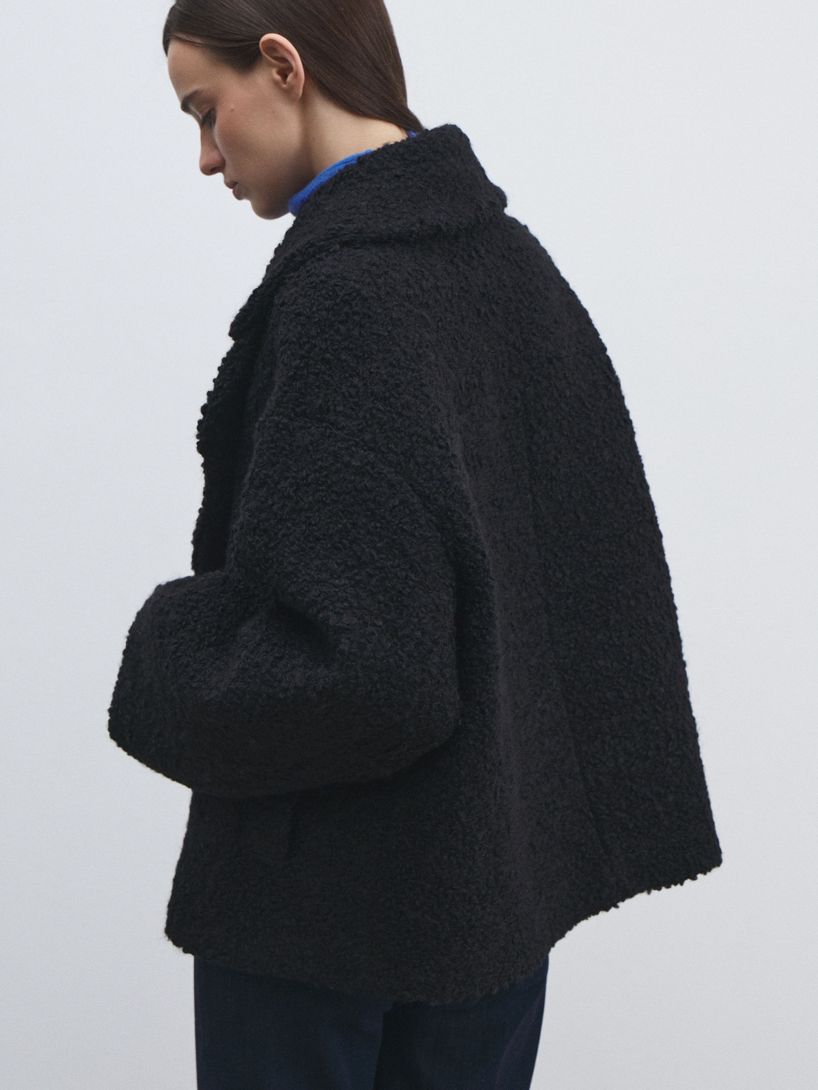 Женское полупальто MAISON DAVID MATILDA_ALPACO 4775988, черный