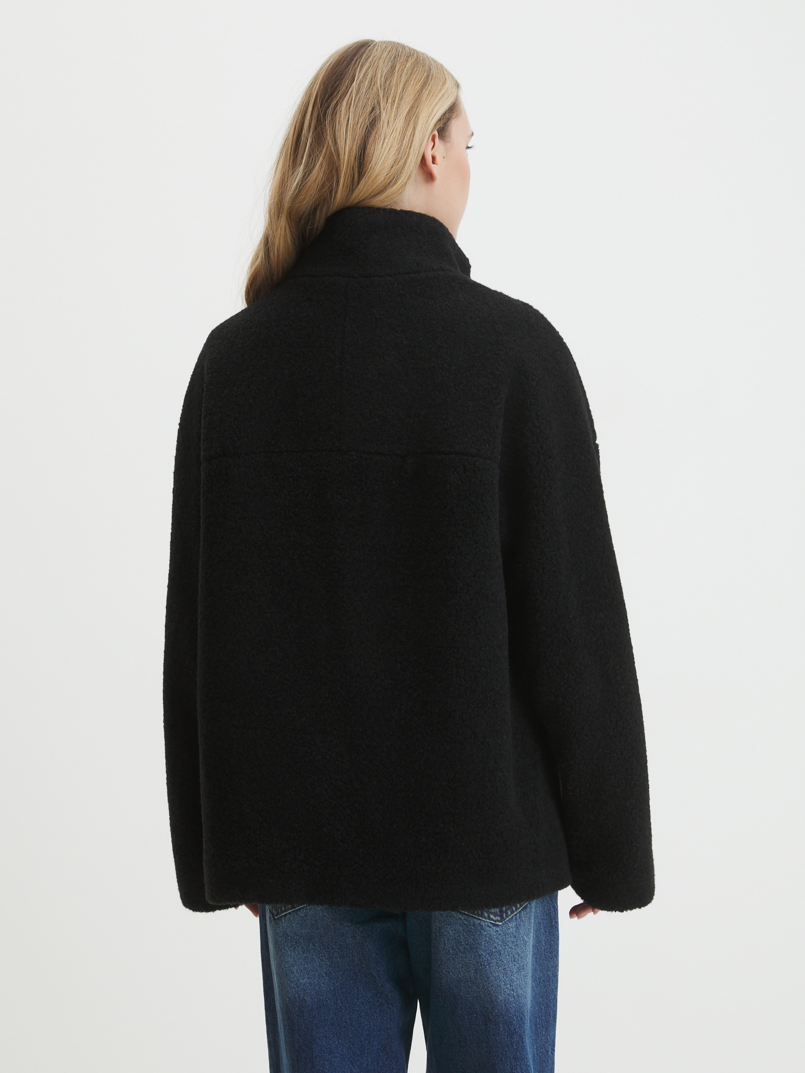 Женское полупальто тедди MAISON DAVID MARGOT_TEDDY 05 4459299, черный