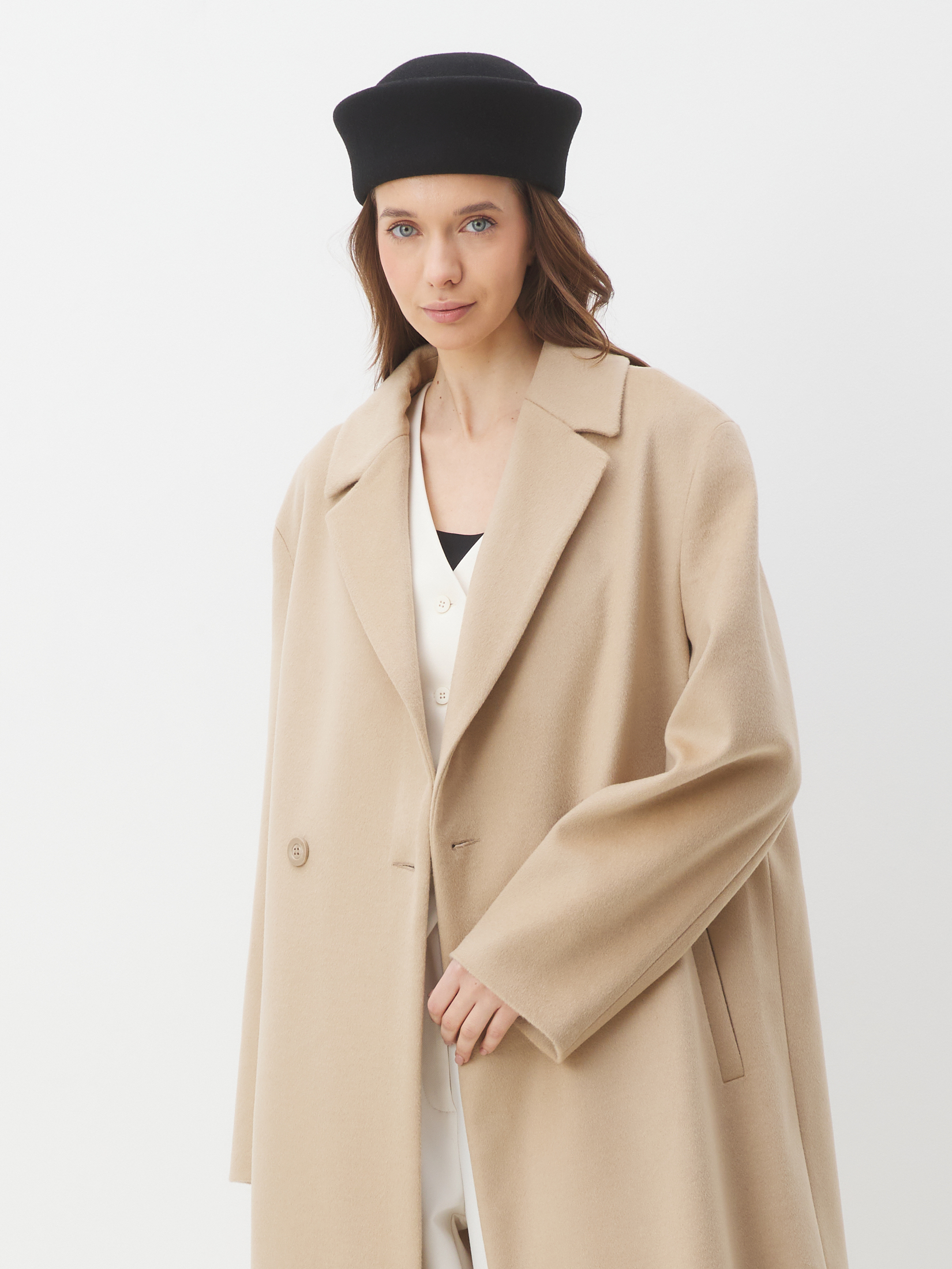 Женское пальто MAISON DAVID ARMADA 4439607, серо-бежевый