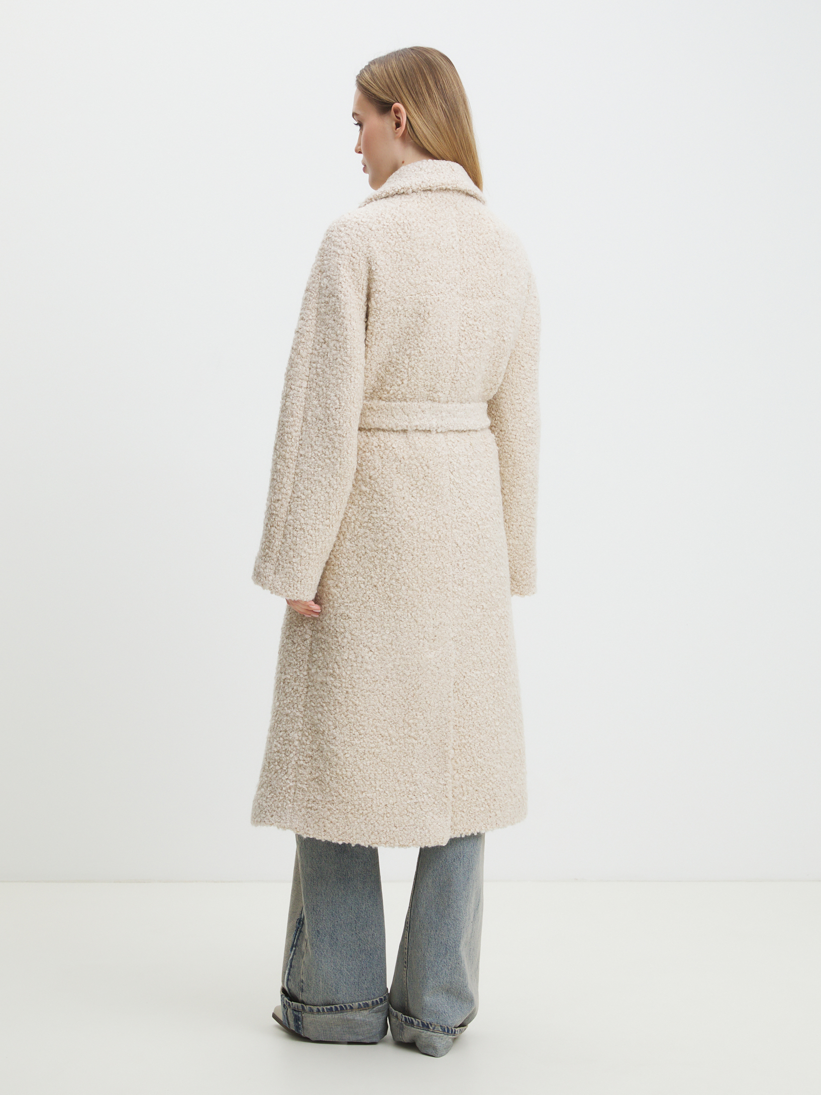 Женское пальто MAISON DAVID JULIA_ALPACO 4535622, молочно-бежевый
