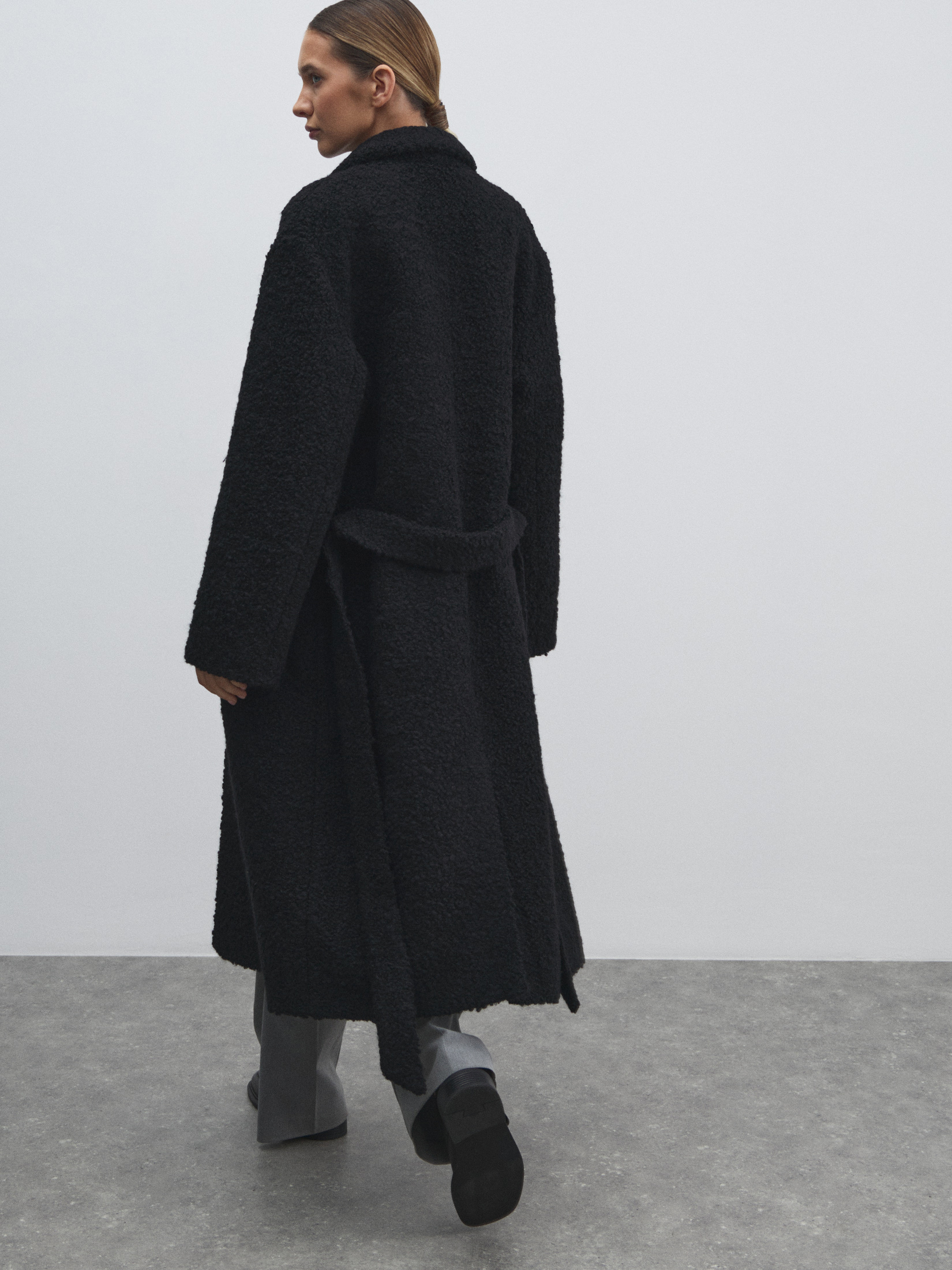 Женское пальто MAISON DAVID NASTIA_ALPACO 4557957, черный