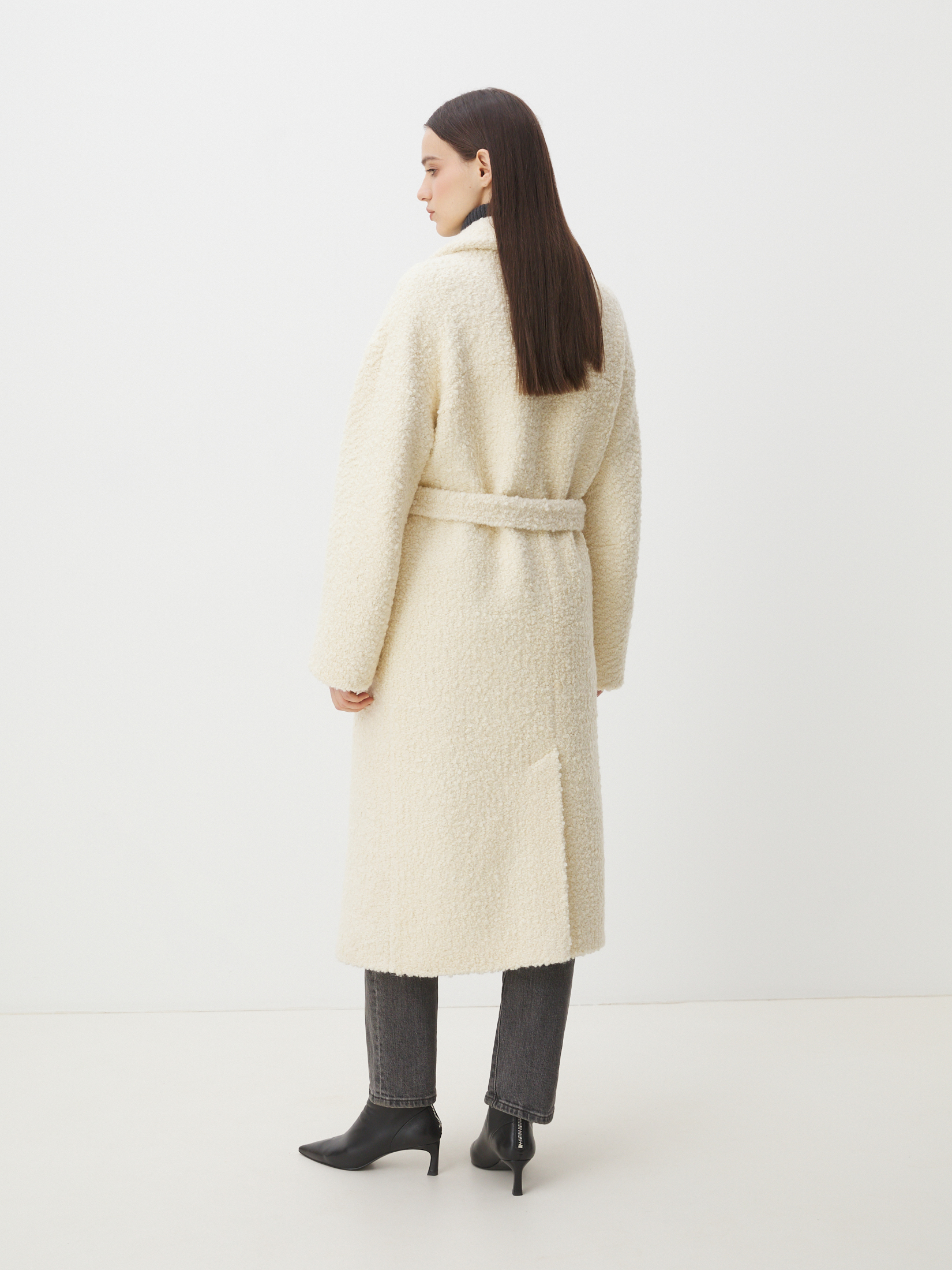 Женское пальто MAISON DAVID JULIA_ALPACO 4535636, молочно-белый
